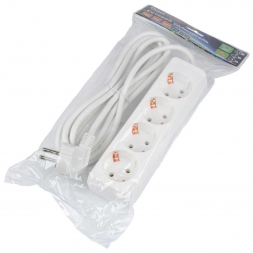 Удлинитель Uniel Ultra 4гн х 3м с/з S-GCU4-3 White UL-00010006