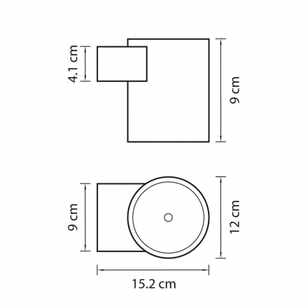 Уличный настенный светодиодный светильник Lightstar Paro 370574
