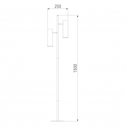 Торшер Eurosvet Barre 01087/2 черный