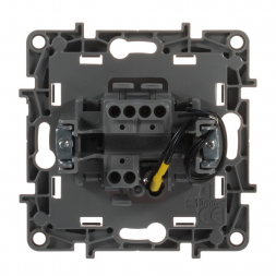 Переключатель одноклавишный Legrand Etika 10A 250V с подсветкой белый 672215