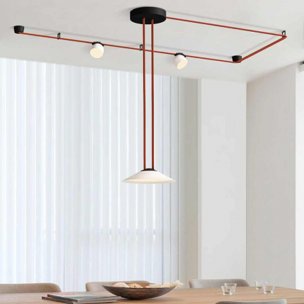 Трековый светодиодный светильник Denkirs Belty Flow DK5564-WH+BK