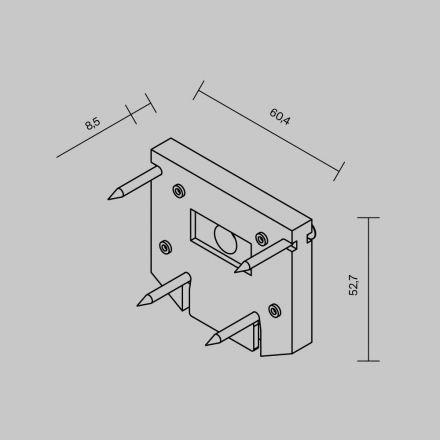 Заглушка Maytoni Technical Exility TRA034D-EC-422W
