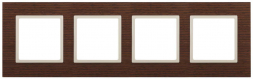 Рамка 4-постовая ЭРА Elegance 14-5304-09 Б0034586