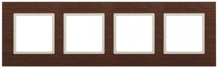 Рамка 4-постовая ЭРА Elegance 14-5304-09 Б0034586