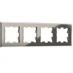 Рамка 4-постовая IEK Brite РУ-4-2-БрД дымчатая BR-M42-G-K30