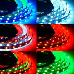 Светодиодная лента Apeyron 14,4W/m 60Led/m 5050SMD разноцветная 2M 81ЦЛ