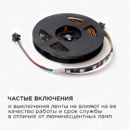 Светодиодная лента Apeyron 14,4W/m 60Led/m 5050SMD разноцветная 2M 81ЦЛ