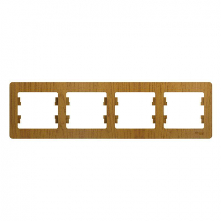 Рамка 4-постовая Schneider Electric Glossa дуб GSL000504