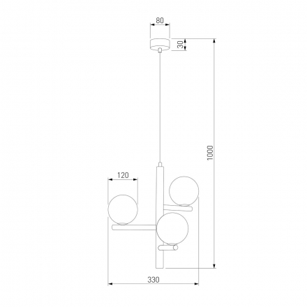 Подвесная люстра TK Lighting 6799 Estera Wood