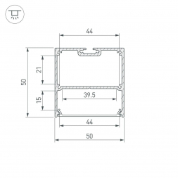 Профиль Arlight SL-LINE-5050-LW-3000 WHITE 043978