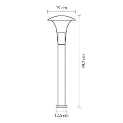 Уличный светодиодный светильник Lightstar Arroto 378737