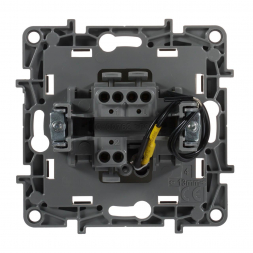 Переключатель одноклавишный Legrand Etika 10A 250V с подсветкой слоновая кость 672315