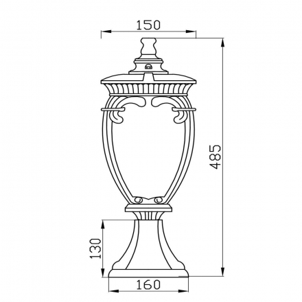 Уличный светильник Maytoni Fleur O414FL-01BZ