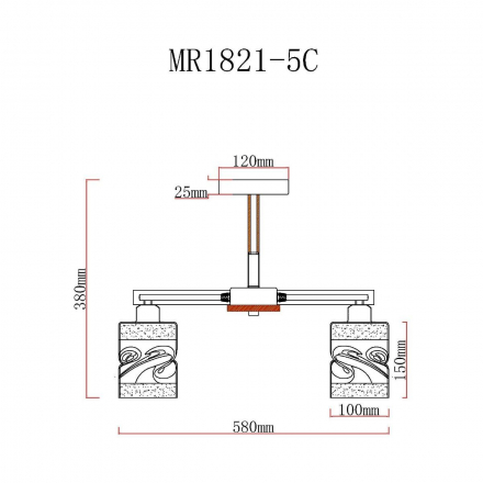 Потолочная люстра MyFar Olivia MR1821-5C