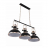 Подвесная люстра Lumina Deco Batore LDP 274-3 BK