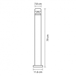Уличный светодиодный светильник Lightstar Raggio 376705