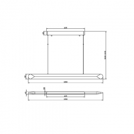 Подвесной светодиодный светильник Maytoni Motion MOD276PL-L40W3K