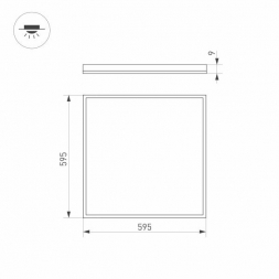 Светодиодная панель Arlight DL-Intenso-S600x600-40W Day4000 032791