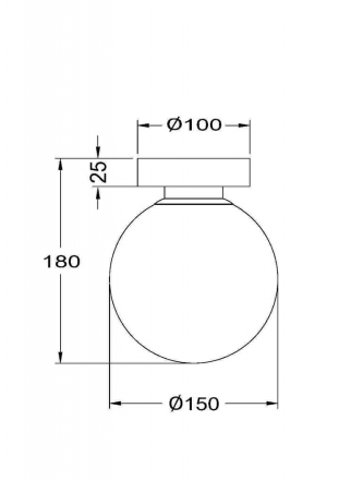 Настенный светильник Maytoni Basic form MOD321WL-01B