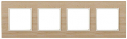 Рамка 4-постовая ЭРА Elegance 14-5304-11 Б0034588