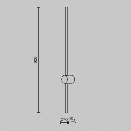 Настенный светодиодный светильник Maytoni Light Stick MOD237WL-L11BS3K