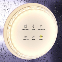 Светодиодная влагозащищенная лента Maytoni Technical 21W/m теплый белый 5M 20025