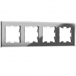 Рамка 4-постовая IEK Brite РУ-4-2-БрСе серая BR-M42-G-K03