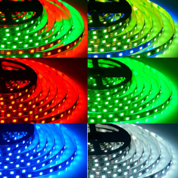 Светодиодная лента Apeyron 14,4W/m 60Led/m 5050SMD разноцветная 5M 83ЦЛ