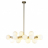 Подвесная люстра iLamp Golden 8516P/L BR-WH