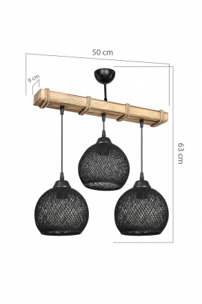 Подвесная люстра Toplight Lydia TL1614L-03BW