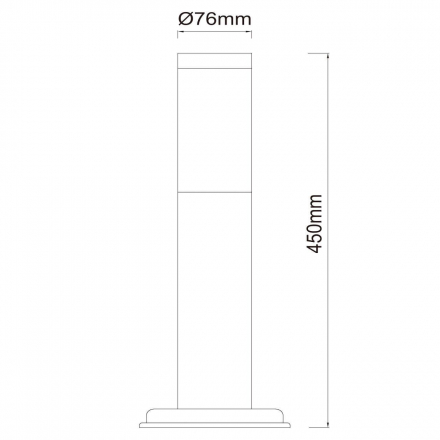 Уличный светильник De Markt Плутон 809040201