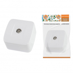 Розетка телевизионная TV TDM Electric Дача белая SQ1824-0013