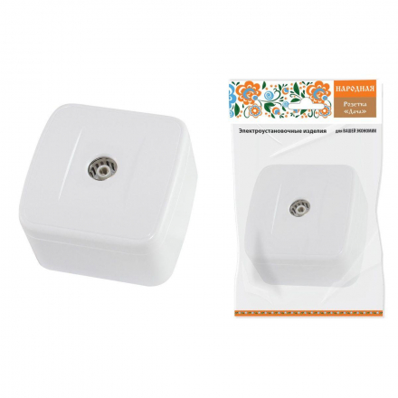 Розетка телевизионная TV TDM Electric Дача белая SQ1824-0013