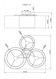 Потолочная люстра Moderli Room V10623-3C