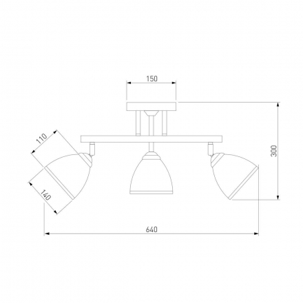 Подвесная люстра Eurosvet 9612/3 хром/венге