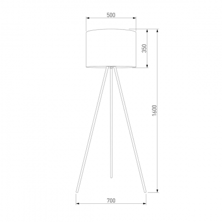 Торшер TK Lighting 6635 Umberto