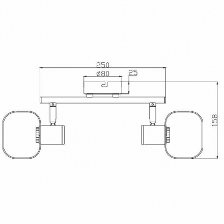 Спот Rivoli Dorkas 7026-702 Б0047097