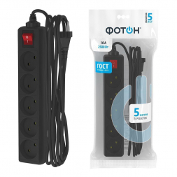 Удлинитель Фотон 5гн х 5м б/з 10-55S 22728