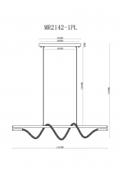 Подвесной светодиодный светильник MyFar Kenneth MR2142-1PL
