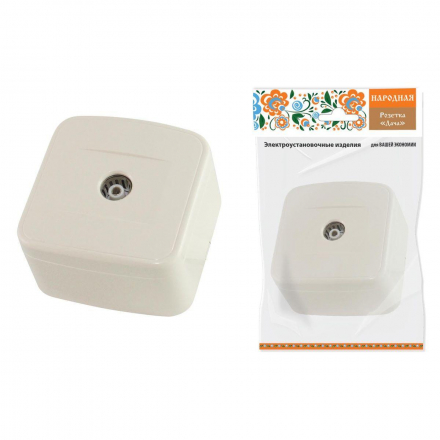Розетка телевизионная TV TDM Electric Дача слоновая кость SQ1824-0026