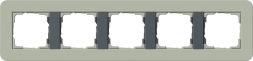 Рамка 5-постовая Gira E3 серо-зеленый/антрацит 0215425