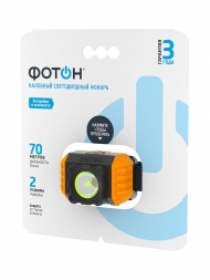 Налобный светодиодный фонарь Фотон от батареек 60х45 180 лм RSH-700 23129