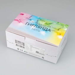 Уличная светодиодная гирлянда Ardecoled нить 12V разноцветная ARD-String-Classic-15000-White-100Led-Live RGB-SPI 031524