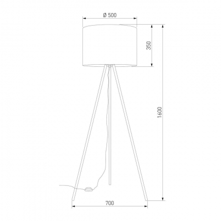 Торшер TK Lighting 6637 Umberto
