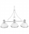 Подвесная люстра Lumina Deco Ettore LDP 710-3 WT+CHR
