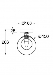 Настенный светильник Maytoni Basic form MOD521WL-01G1