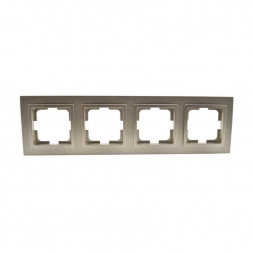 Рамка 4-постовая Mono Electric Despina титан 102-220000-163