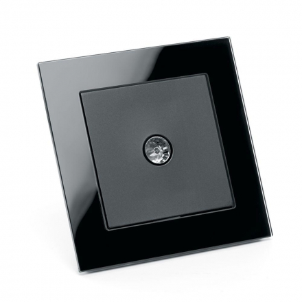 Розетка телевизионная TV Stekker Катрин черный GLS00-7008-05 39511