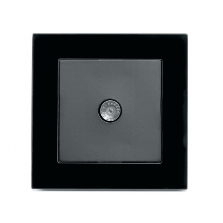 Розетка телевизионная TV Stekker Катрин черный GLS00-7008-05 39511