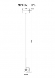 Подвесной светодиодный светильник MyFar Kollins MR1061-1PL